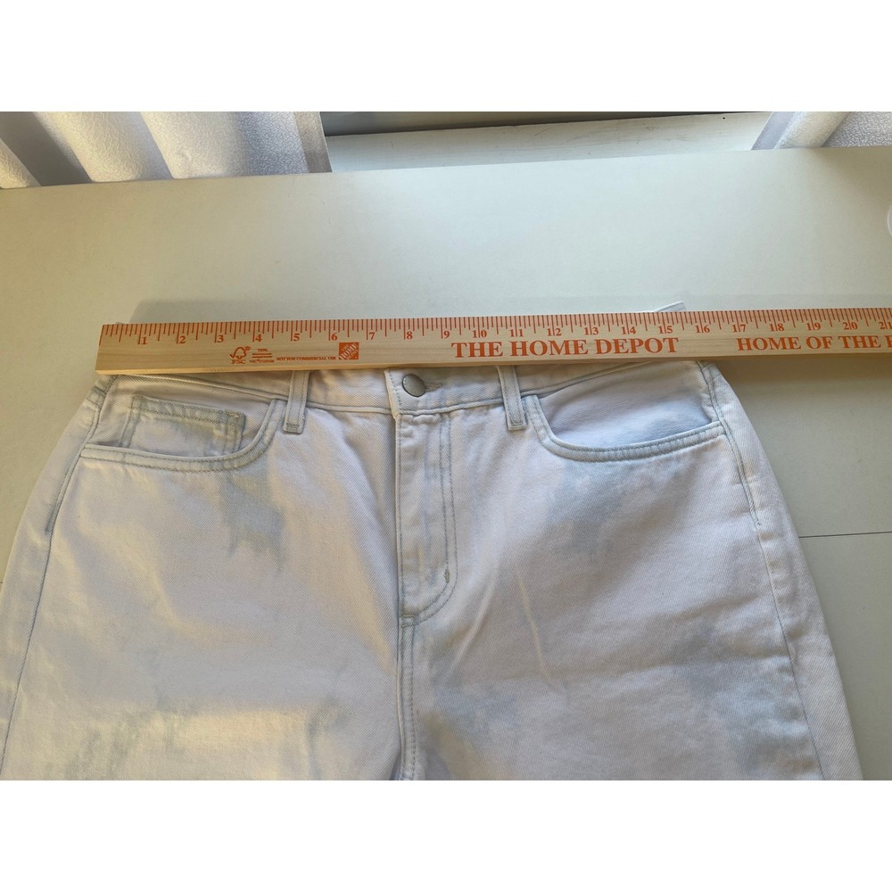 LAGENCE Adele High Rise Crop Stove Pipe Jeans Bleached Distressed Size 29 New - Picture 7 of 8